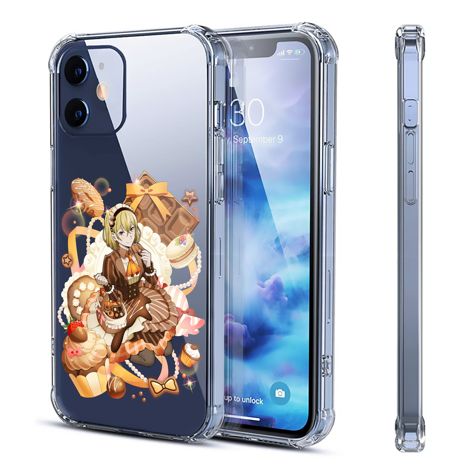 （画像用） 文豪ストレイドッグス Bungo Stray Dogs 【iPhone 12シリーズ対応】透明スマホケース（クリアソフトケース）
